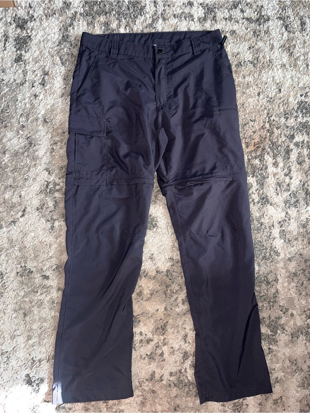 Men's Black Convertible Cargo active Pants